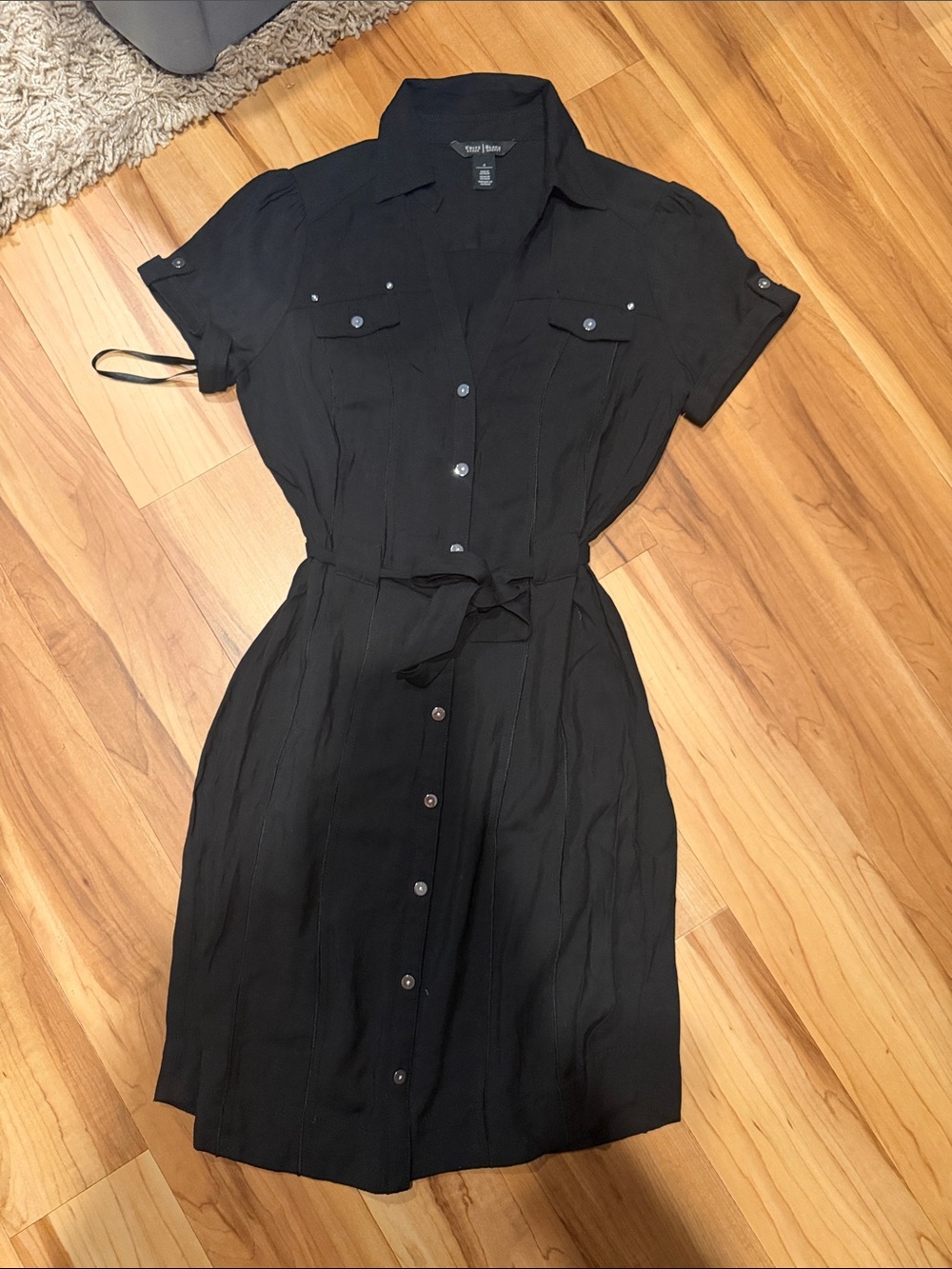 Black Button Down Dress